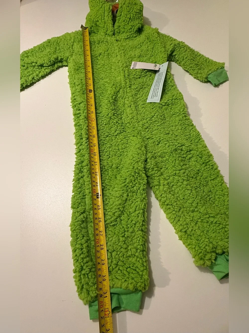 Sesame Street Toddler Oscar the Grouch Sherpa Halloween Costume Pajamas 4T